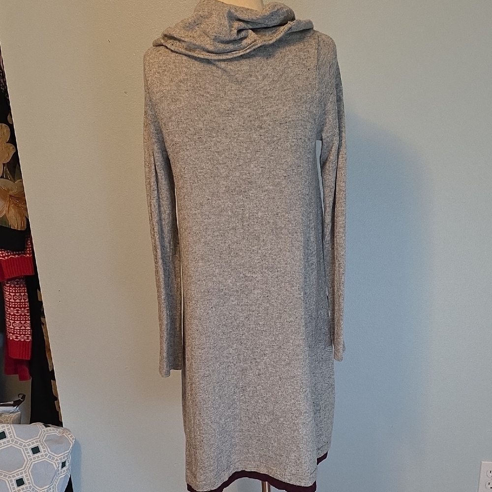 Anthropology Sparrow lambs Wool Swing Sweater Dress SIZE SMALL - Picture 6 of 9